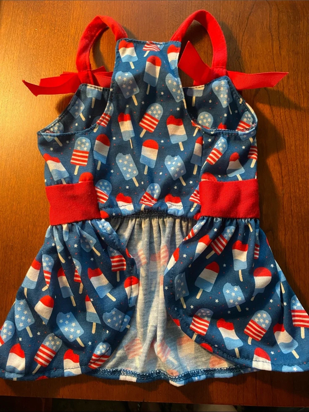 Patriotic Red, White & Blue Popsicle Sundress